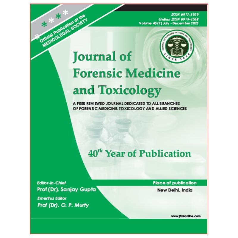 Journal of Forensic Medicine & Toxicology Print