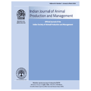 Indian Journal of Animal Production and Management (IJAPM)